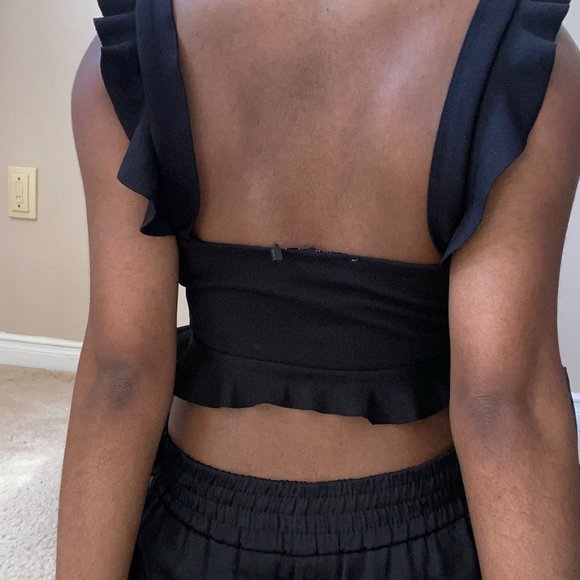 ZARA Crop Top with Frill Straps - Picture 8 of 8